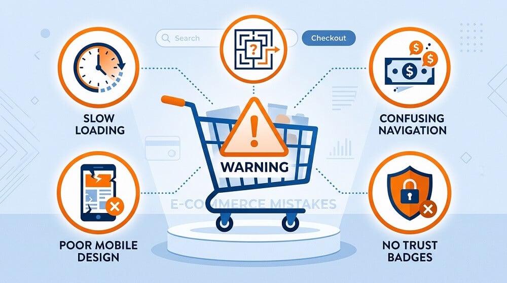 5 E-Commerce Mistakes That Are Costing You Customers Before They Even Checkout